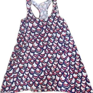 Lilly Pulitzer Scales dress Colorful Patterned size‎ Medium, patriotic, unique